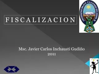 Msc. Javier Carlos Inchausti Gudiño 2011
