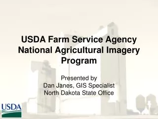 USDA Farm Service Agency National Agricultural Imagery Program