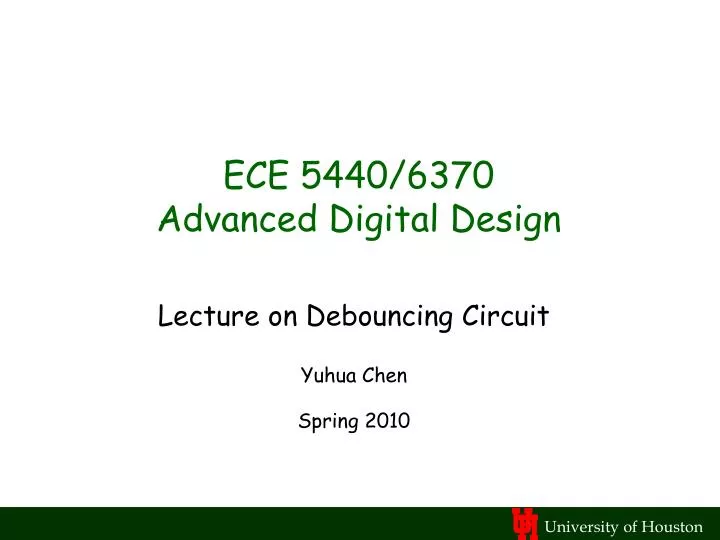 ece 5440 6370 advanced digital design