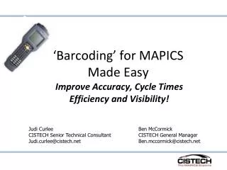 ‘Barcoding’ for MAPICS Made Easy