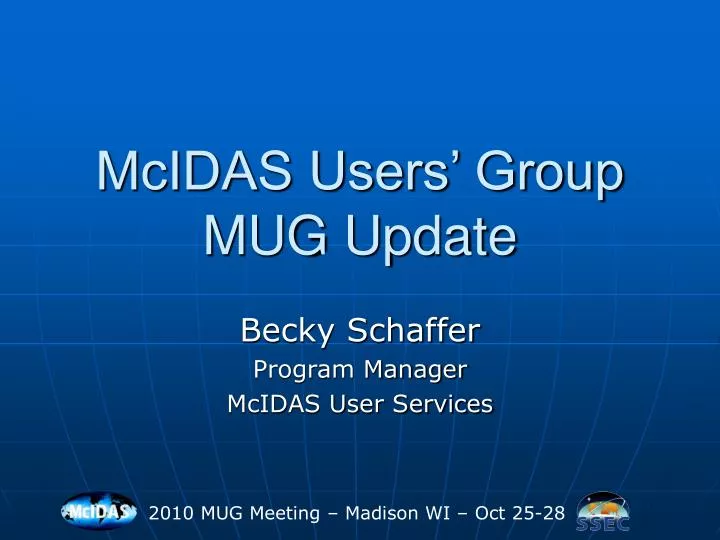 mcidas users group mug update