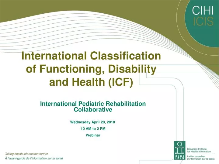 international classification of functioning disability and health icf