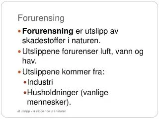 Forurensing