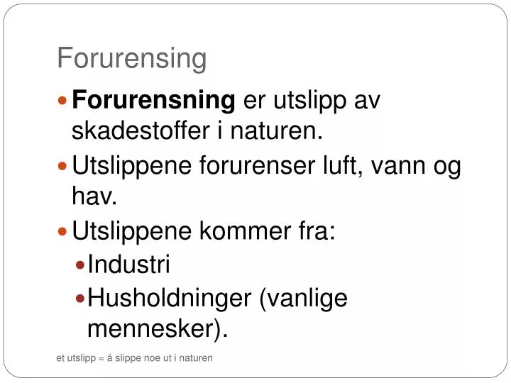 forurensing