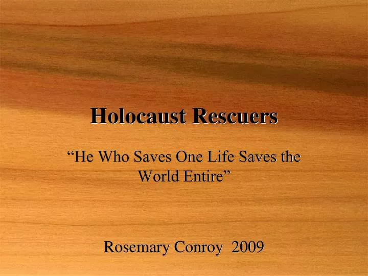 holocaust rescuers