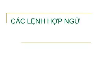 c c l nh h p ng