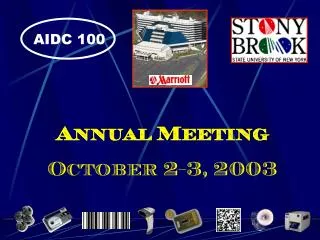 Annual Meeting October 2-3, 2003