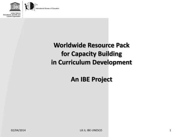worldwide resource pack for capacity building in curriculum development an ibe project