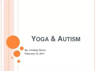 Yoga &amp; Autism