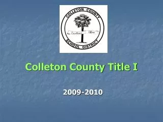 Colleton County Title I