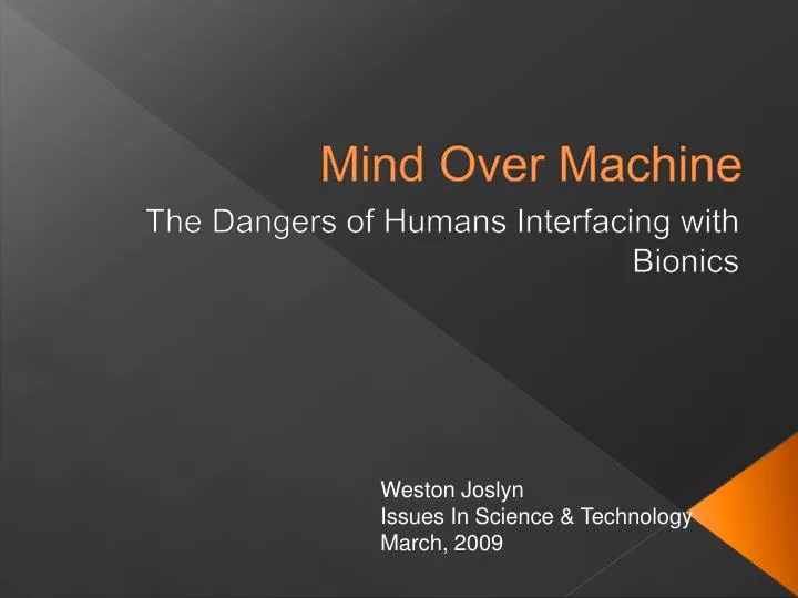 mind over machine