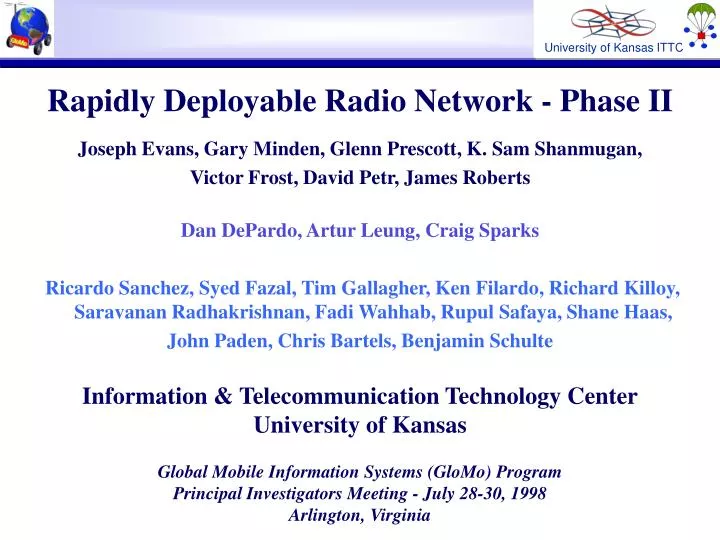 rapidly deployable radio network phase ii