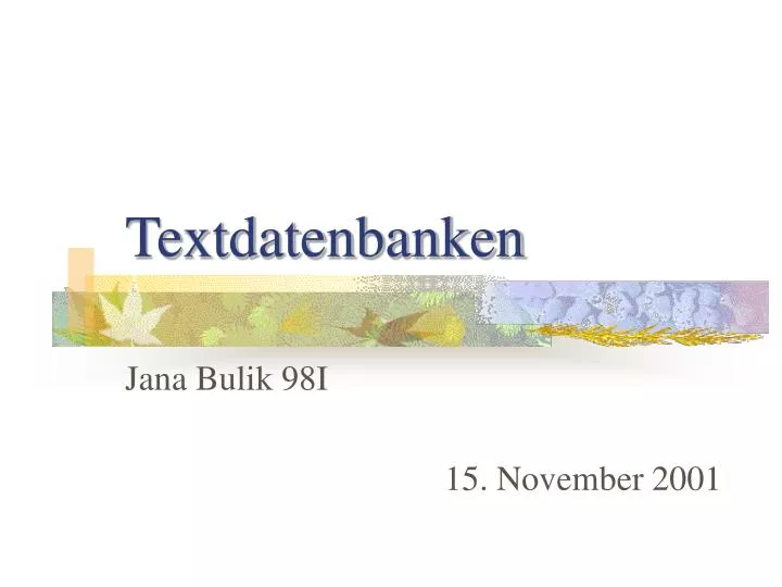 textdatenbanken