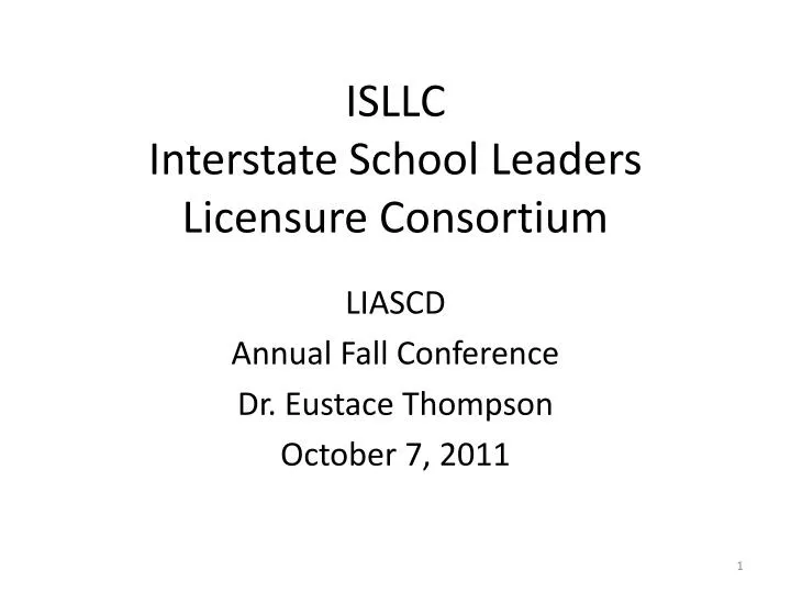 isllc interstate school leaders licensure consortium
