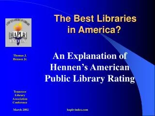 The Best Libraries in America?