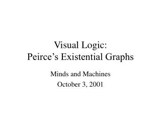Visual Logic: Peirce’s Existential Graphs