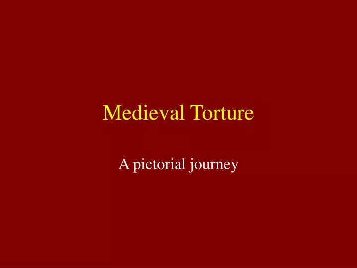 medieval torture