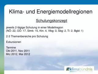 klima und energiemodellregionen