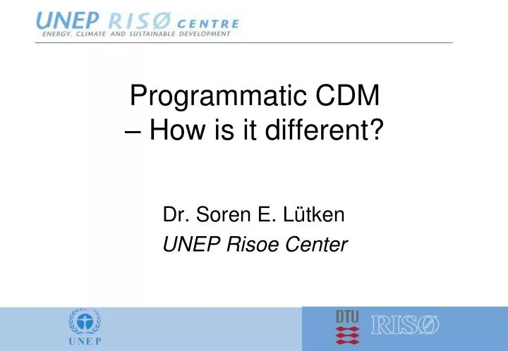 programmatic cdm how is it different