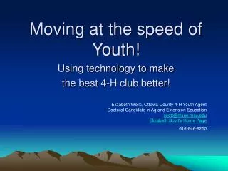 Moving at the speed of Youth!