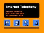 Internet Telephony - slide 1