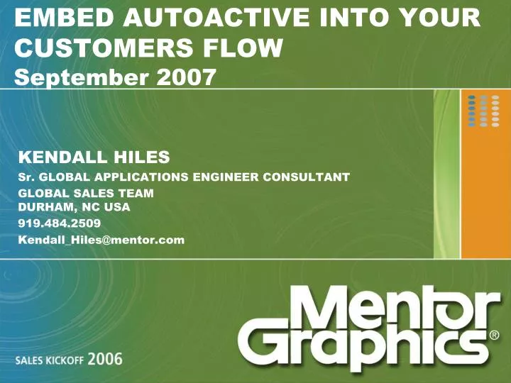 embed autoactive into your customers flow september 2007