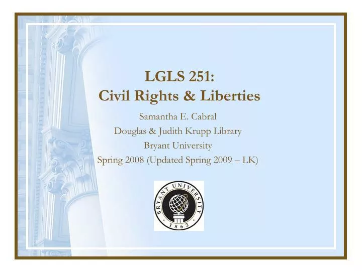 lgls 251 civil rights liberties