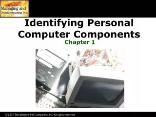 Identifying Personal Computer Components