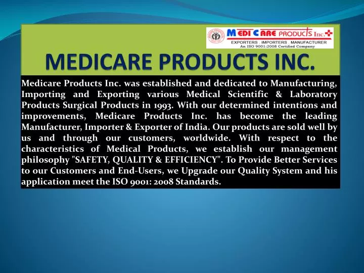 medicare products inc