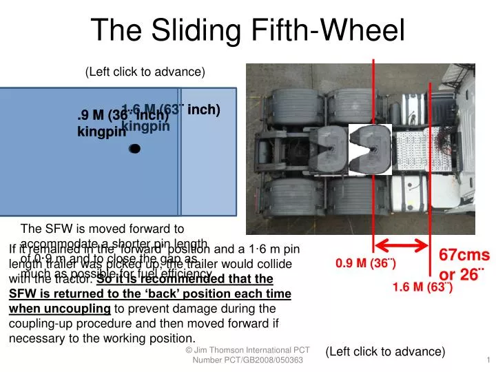 the sliding fifth wheel