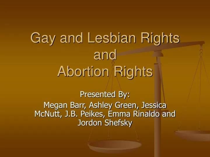 gay and lesbian rights and abortion rights