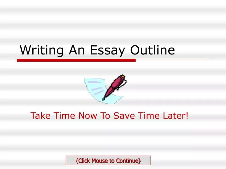 writing an essay outline