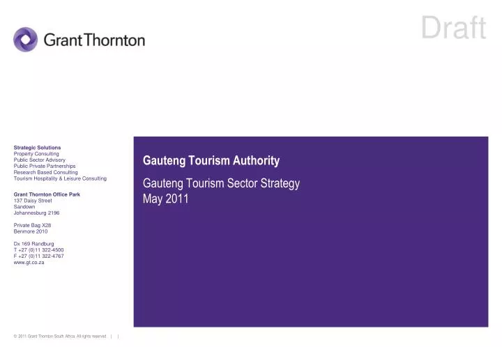 gauteng tourism authority