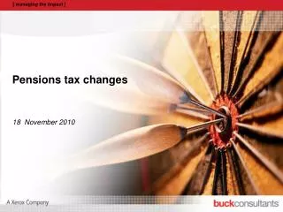 Pensions tax changes