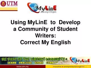Using MyLinE to Develop a Community of Student Writers: Correct My English