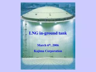 LNG in-ground tank