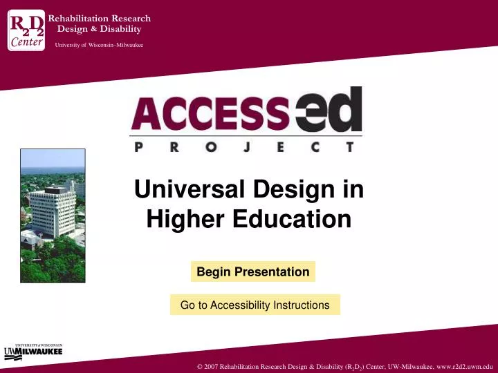 universal design in higher education