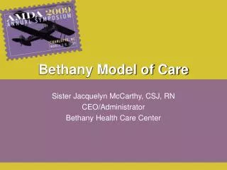 Bethany Model of Care