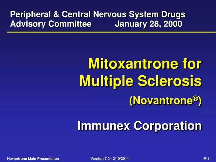 peripheral central nervous system drugs advisory committee january 28 2000