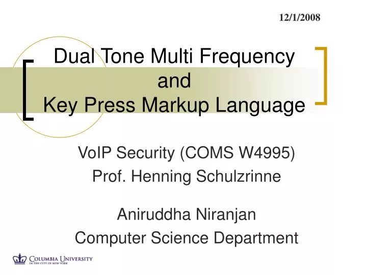 dual tone multi frequency and key press markup language