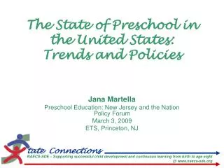 The State of Preschool in the United States: Trends and Policies