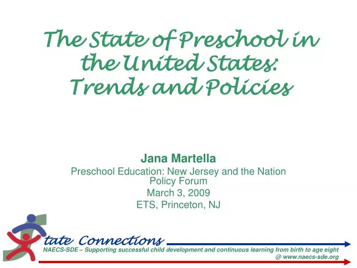 the state of preschool in the united states trends and policies