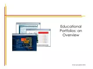Educational Portfolios: an Overview