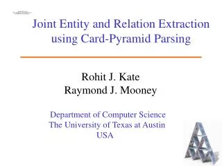 Joint Entity and Relation Extraction using Card-Pyramid Parsing