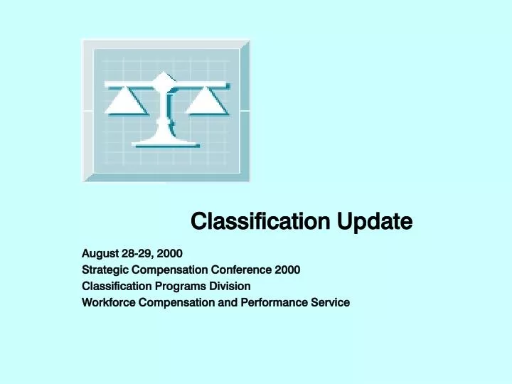 classification update