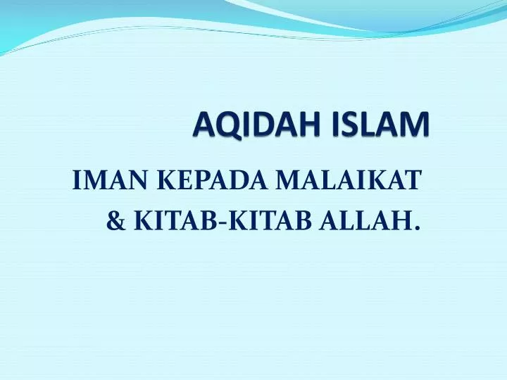 aqidah islam