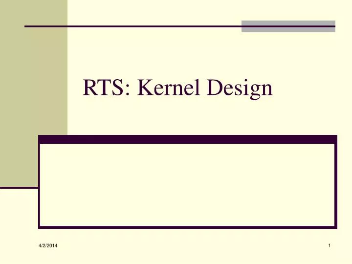 rts kernel design