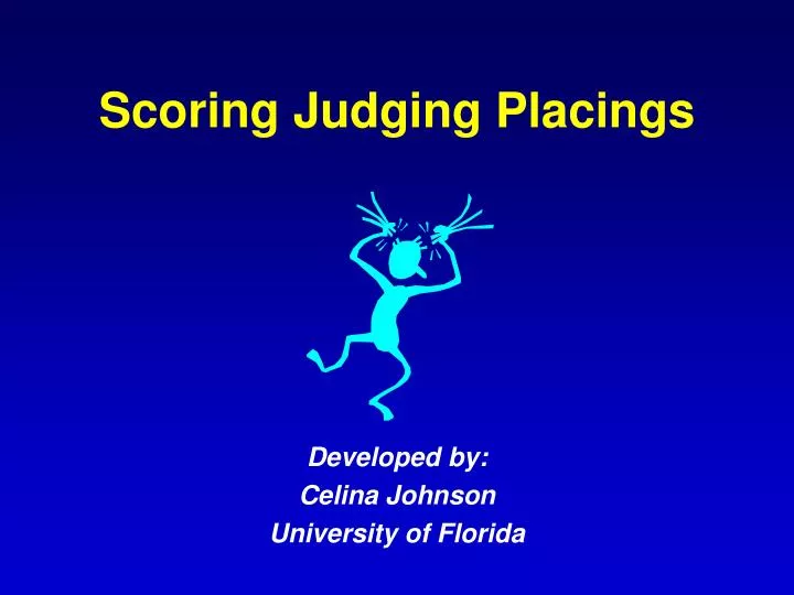 scoring judging placings