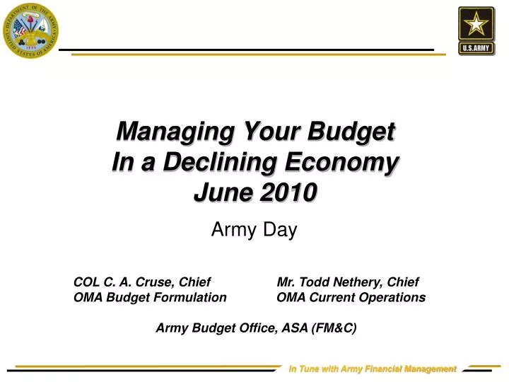 managing your budget in a declining economy june 2010