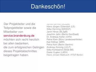 dankesch n